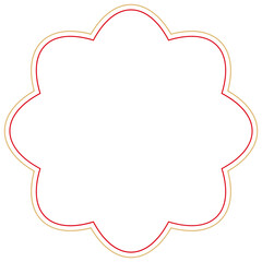 Japanese text box flat illustration