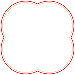 Japanese text box flat illustration