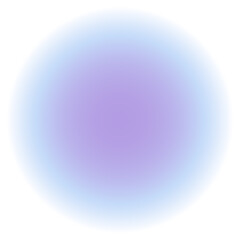 Obraz premium abstract violet and blue round aura gradient, circle shape, blurred sphere, modern art harmony, inner peace and wellbeing concept design