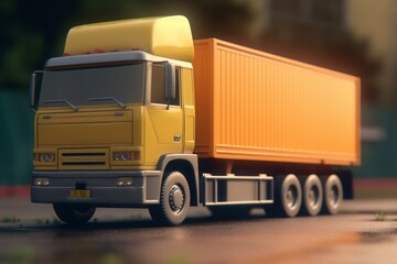 Truck large safety. Generate Ai