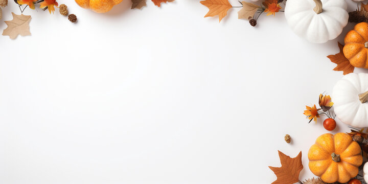 Autumn pumpkin background 