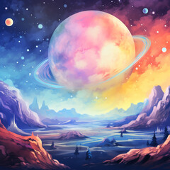 space background theme design illustration