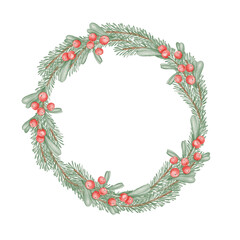 art, background, berries, berry, blossom, border, botanical, branch, brunches, card, celebration, christmas, christmas card, christmas wreath, circle, decor, decoration, decorative, design, festive, f