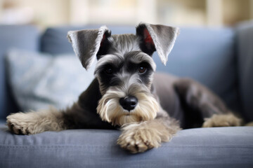 Cozy Moments with a Miniature Schnauzer