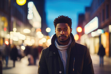 Obraz premium African American Gentleman in the City