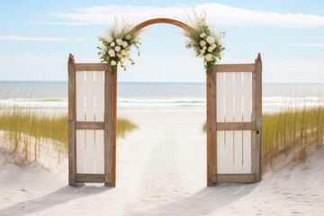 Gateway to Forever: Beachside Nuptials