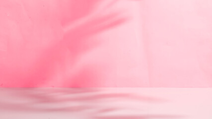 Abstract pastel pink studio background for product presentation, copy space