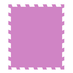 Postage stamp rectangle shape flat illustration