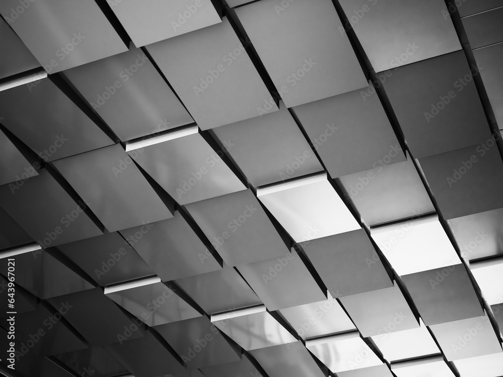 Aufkleber steel pattern geometric square block wall art design