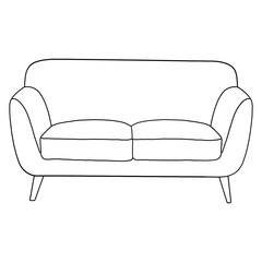 Couch outline illustration