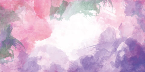 Abstract colorful watercolor for background.