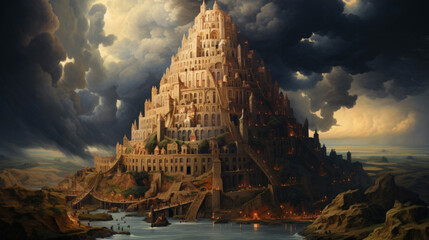 Tower of Babel - obrazy, fototapety, plakaty