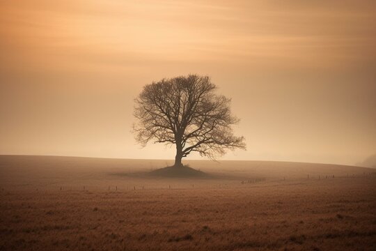 The final tree standing alone. Generative AI © Koda