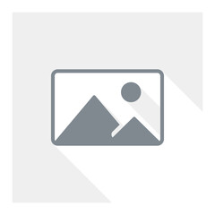 Flat picture placeholder symbol for the app, website, or user interface design. No photo thumbnail graphic element. No found or available image in the gallery or album. Vector illustration