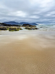 Beautiful Tramore beach in Rosbeg, County DOnegal, Ireland