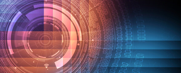 Technology abstract futuristic background for internet business. Big data concept.