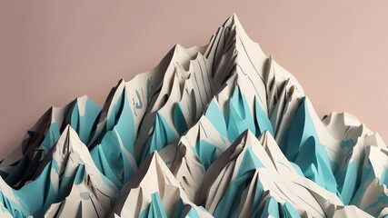 mountain abstract background with lines