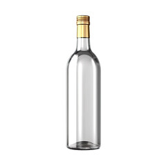 bottle of wine isolated on transparent background