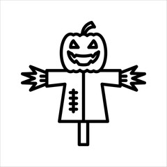 Scarecrow icon sign vector,Symbol, logo illustration for web and mobile, vector illustration on white background