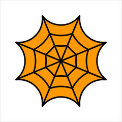 Spider Web Icon vector Line on white background image for web, presentation, vector illustration