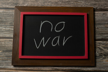 Fototapeta premium tafel no war