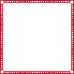 asian vintage ornaments frames border oriental square
