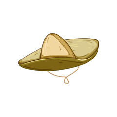 mexico sombrero cartoon. party holiday, fiesta traditional, symbol latin mexico sombrero sign. isolated symbol vector illustration