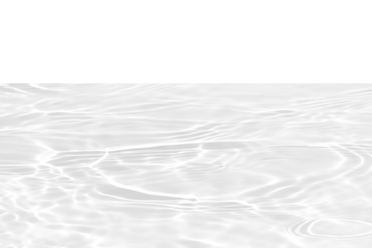 White water with ripples on the surface. Defocus blurred transparent white colored clear calm water surface texture with splashes and bubbles. Water waves with shining pattern texture background.