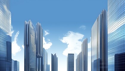 Fototapeta premium Skyscrapers Modern Background