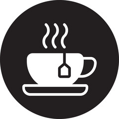 tea glyph icon