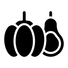 pumpkin with half avocado glyph 