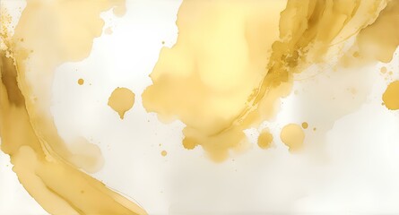 Elegant Gold Abstract Watercolor Background, Colorful Liquid Paint Abstract, Abstract Watercolor Texture, High Resolution