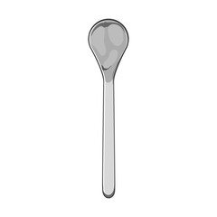 table tea spoon cartoon. luxury drink, stainless ceylon, top cup table tea spoon sign. isolated symbol vector illustration