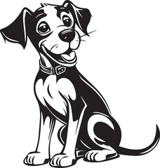 Cute dog, Funny dog, Vector Illustration, SVG