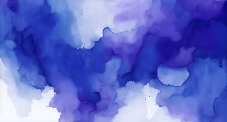 Elegant Indigo Abstract Watercolor Background, Colorful Liquid Paint Abstract, Abstract Watercolor Texture, High Resolution