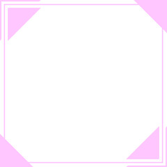 Obraz premium Geometric Square Frame Simple Text Box Quote