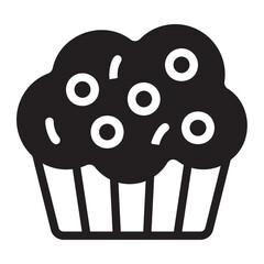 muffin glyph icon