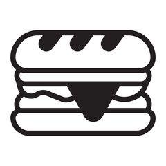 sandwich glyph icon