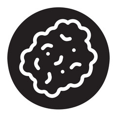 scrambled eggs glyph icon