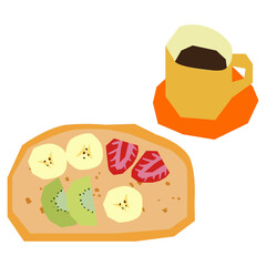 Clean food flat illustration