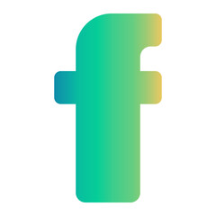 Obraz premium letter f icon