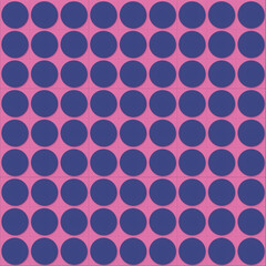 Polka dot pattern creates an optical illusion. Geometric abstract art background. 3d rendering digital illustration