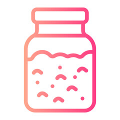 rolled oats gradient icon