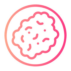 scrambled eggs gradient icon