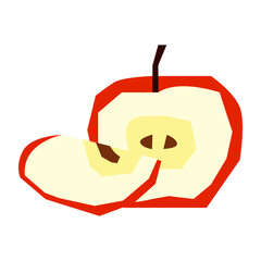 Apple flat illustration