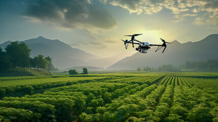 photo of a drone at a farm Belize 