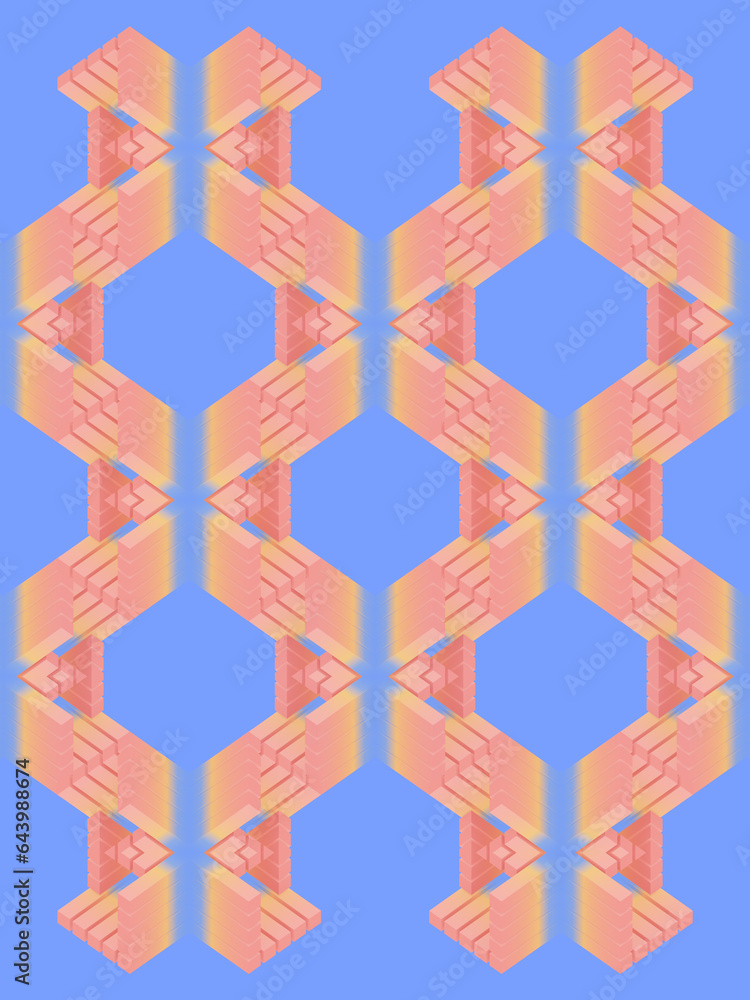 Leinwandbilder fancy digital background with elegant and simple geometric design. 3d rendering illustration