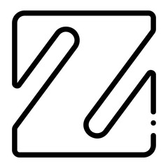 Obraz premium letter z icon