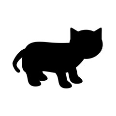 silhouette cat