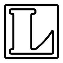 letter l icon